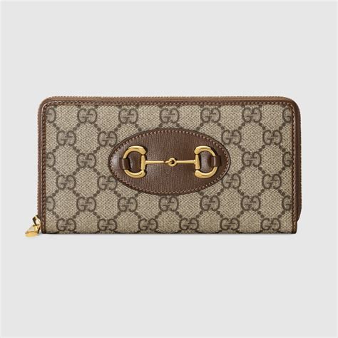 gucci horsebit 1955 zip around wallet